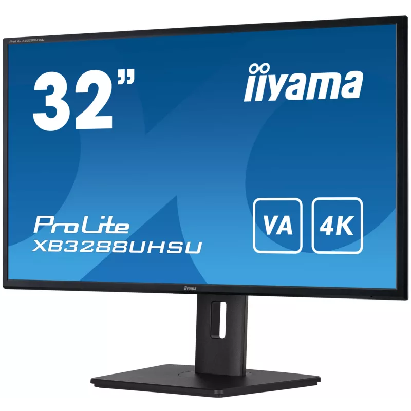 iiyama ProLite XB3288UHSU-B5 kompiuterio monitorius 80 cm (31,5 col.) 3840 x 2160 pikselių 4K Ultra HD LCD juodas