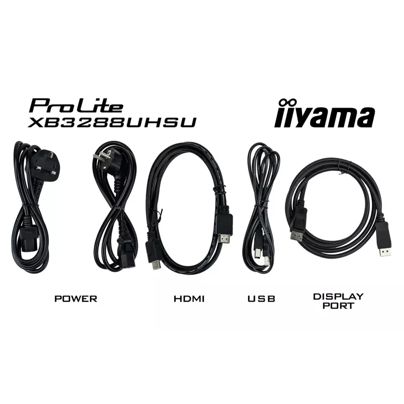 iiyama ProLite XB3288UHSU-B5 kompiuterio monitorius 80 cm (31,5 col.) 3840 x 2160 pikselių 4K Ultra HD LCD juodas