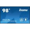 Skaitmeninės informacinės plokščiaekranė panelė IIYAMA LH9854UHS-B1AG — 97,5 colio (2,48 m) 4K UHD LCD, 500 cd/m², Wi‑Fi, Android 11, 24/7