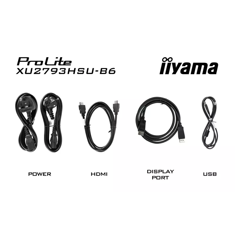 iiyama ProLite XU2793HSU-B6 kompiuterio monitorius 68,6 cm (27 colių) 1920 x 1080 pikselių Full HD LED juodas