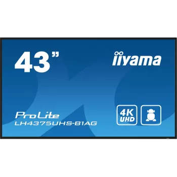 iiyama ProLite Skaitmeninės reklamos plokščiaekranis 108 cm (42,5 colio) LCD Wi-Fi 500 cd/m² 4K Ultra HD Juodas Integruotas procesorius Android 11 24/7