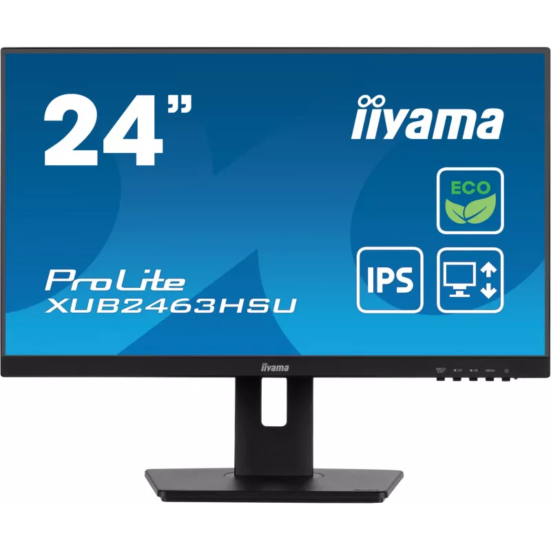 iiyama ProLite XUB2463HSU-B1 kompiuterio monitorius 60,5 cm (23,8 colio) 1920 x 1080 pikselių Full HD LED juodas