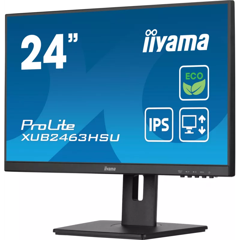 iiyama ProLite XUB2463HSU-B1 kompiuterio monitorius 60,5 cm (23,8 colio) 1920 x 1080 pikselių Full HD LED juodas