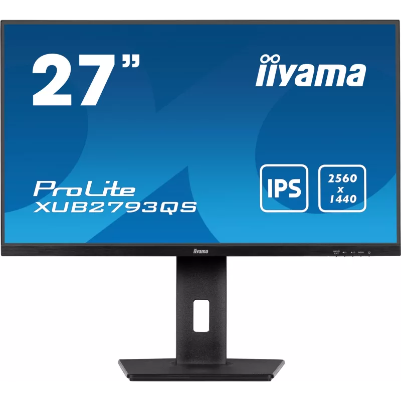 iiyama ProLite XUB2793QS-B7 kompiuterio monitorius 68,6 cm (27 coliai) 2560 x 1440 pikseliai Quad HD LED juodas