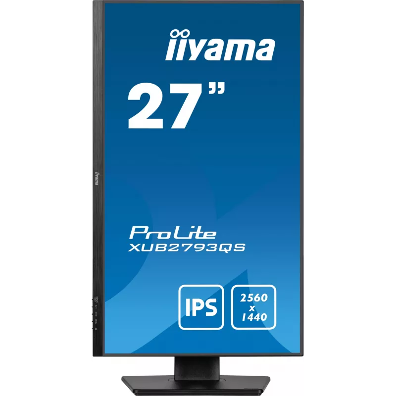 iiyama ProLite XUB2793QS-B7 kompiuterio monitorius 68,6 cm (27 coliai) 2560 x 1440 pikseliai Quad HD LED juodas