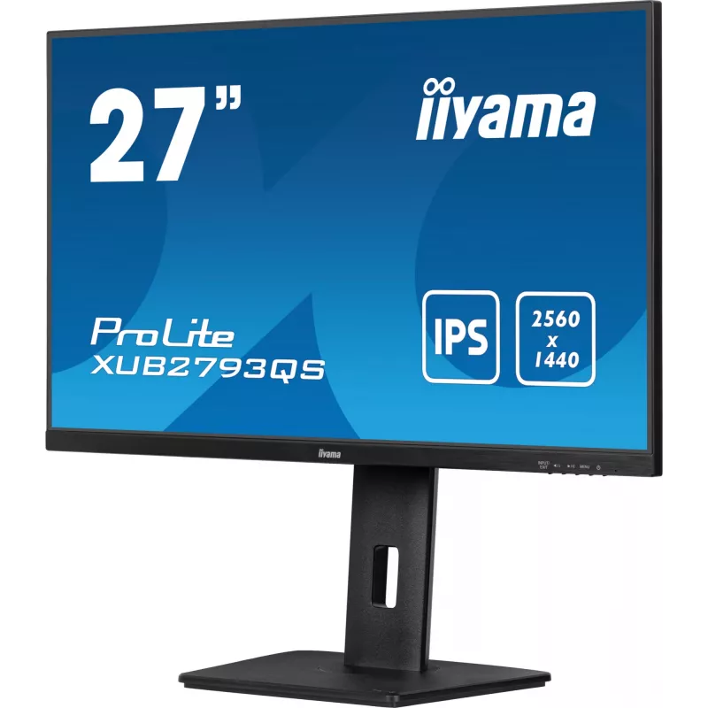 iiyama ProLite XUB2793QS-B7 kompiuterio monitorius 68,6 cm (27 coliai) 2560 x 1440 pikseliai Quad HD LED juodas