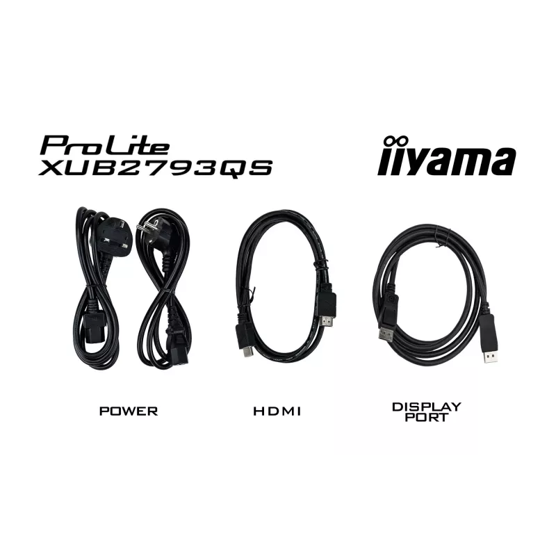 iiyama ProLite XUB2793QS-B7 kompiuterio monitorius 68,6 cm (27 coliai) 2560 x 1440 pikseliai Quad HD LED juodas