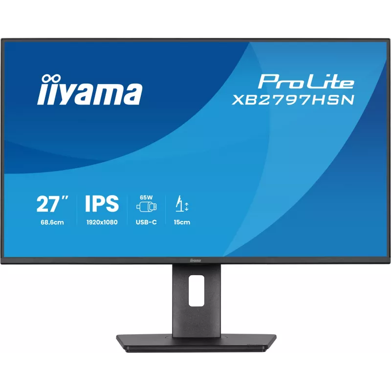 iiyama ProLite XB2797HSN-B1 kompiuterio monitorius 68,6 cm (27 col.) 1920 x 1080 pikselių Full HD LCD juodas