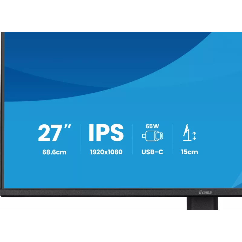 iiyama ProLite XB2797HSN-B1 kompiuterio monitorius 68,6 cm (27 col.) 1920 x 1080 pikselių Full HD LCD juodas