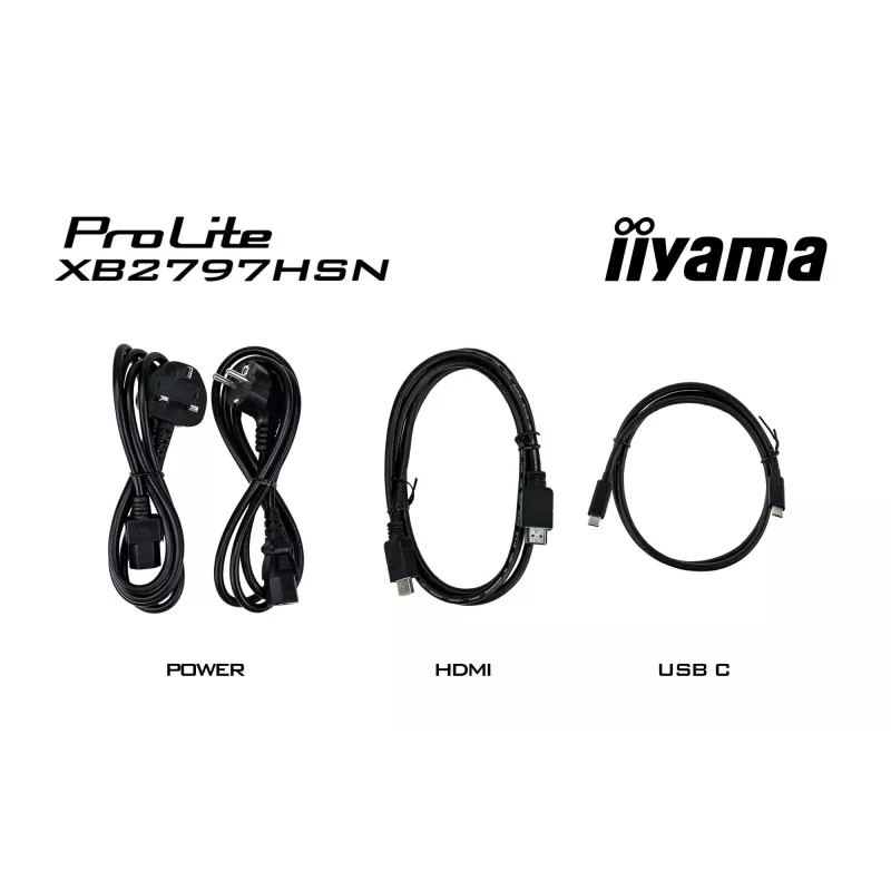 iiyama ProLite XB2797HSN-B1 kompiuterio monitorius 68,6 cm (27 col.) 1920 x 1080 pikselių Full HD LCD juodas