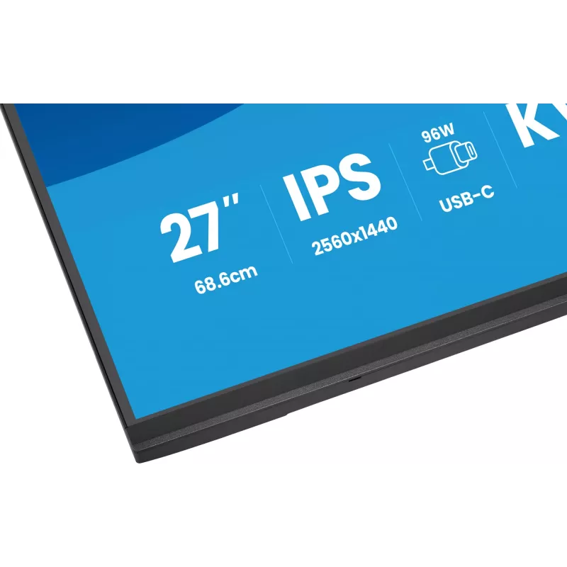 Kompiuterio monitorius IIYAMA ProLite XB2797QSNP-B1 27 colių (68,6 cm) 2560×1440 QHD LED, 16:9, matinis, garsiakalbiai, USB 3.2 šakotuvas, aukščio reguliavimas, VESA