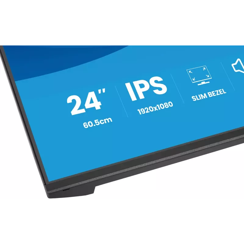 Monitorius IIYAMA ProLite X2491HS-B1 23,8 colio (60,5 cm) Full HD IPS LCD, 1920×1080, 178° žiūrėjimo kampai, matinis, įmontuoti garsiakalbiai, VESA, juodas