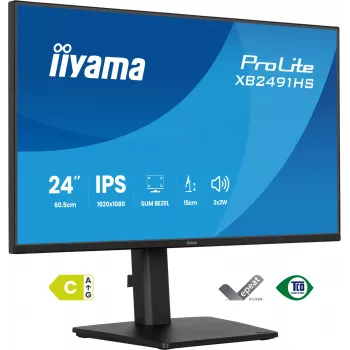 Monitorius IIYAMA XB2491HS-B1 60,5 cm (23,8 colio) 16:9 IPS su HDMI, DisplayPort ir įmontuotais garsiakalbiais
