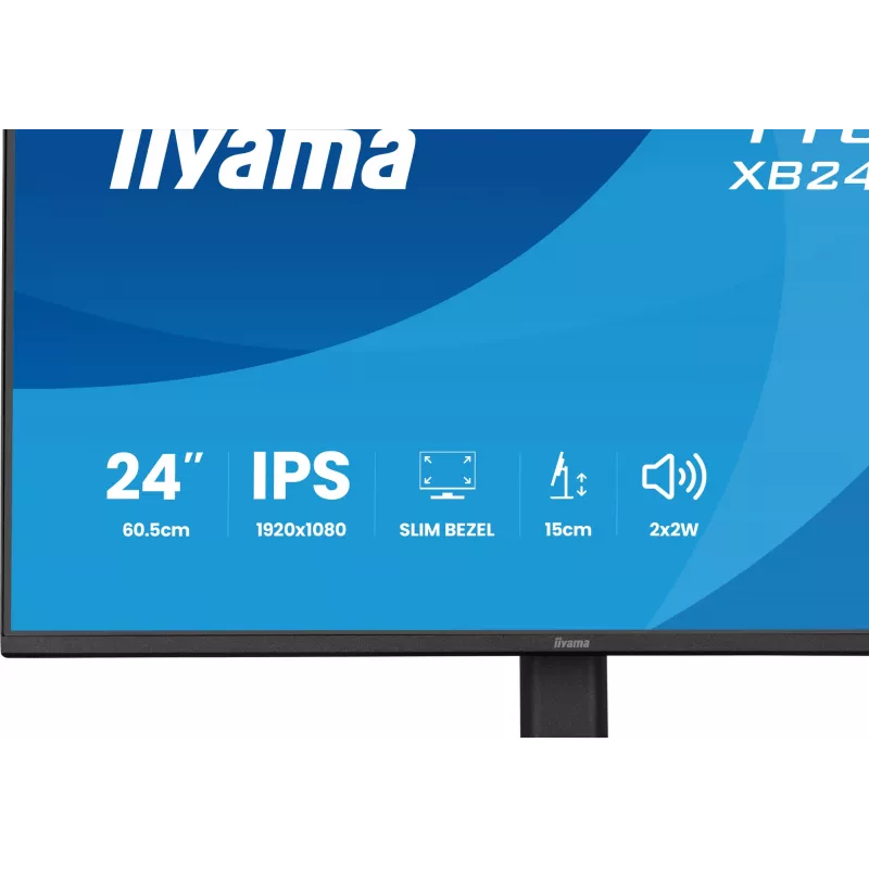 Monitorius IIYAMA XB2491HS-B1 60,5 cm (23,8 colio) 16:9 IPS su HDMI, DisplayPort ir įmontuotais garsiakalbiais