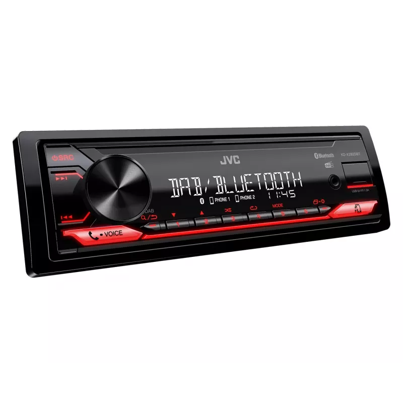 JVC KD-X282DBT automobilinė multimedijos imtuvas Juodas 200 W Bluetooth
