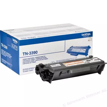 Tonerio kasetė Brother TN-3390P Originali Juoda, lazerinė, išeiga 12000 puslapių, 1 vnt.