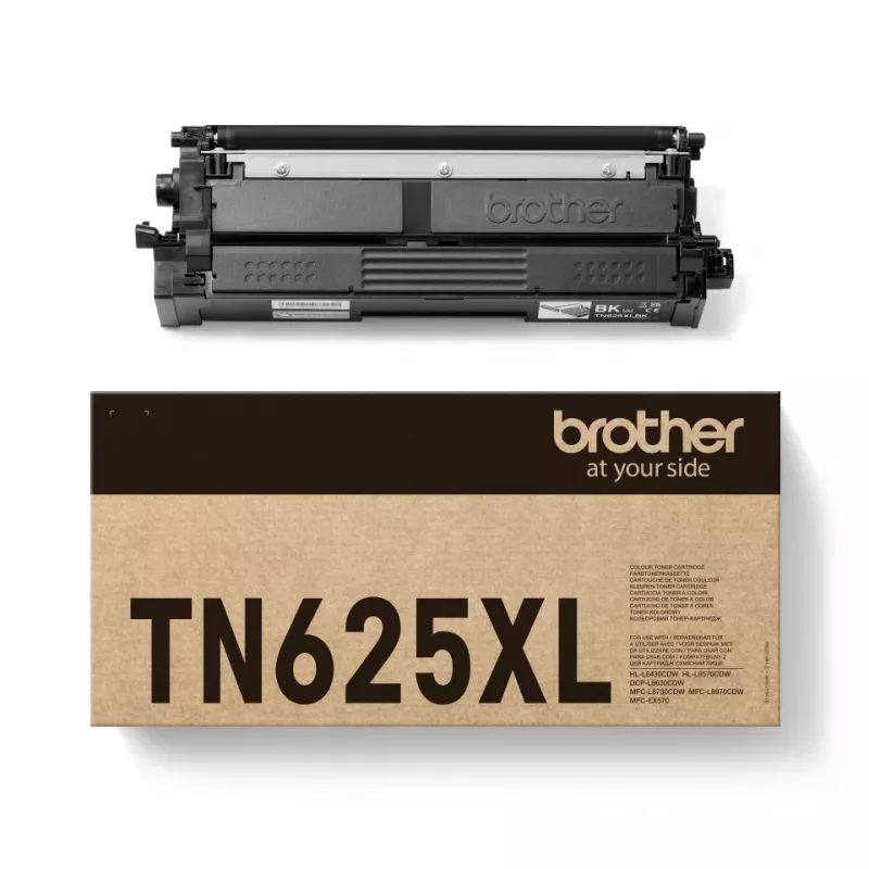 tonerio kasetė Brother TN-625XLBK — Originali juoda, yield 5500 puslapių, 1 pc