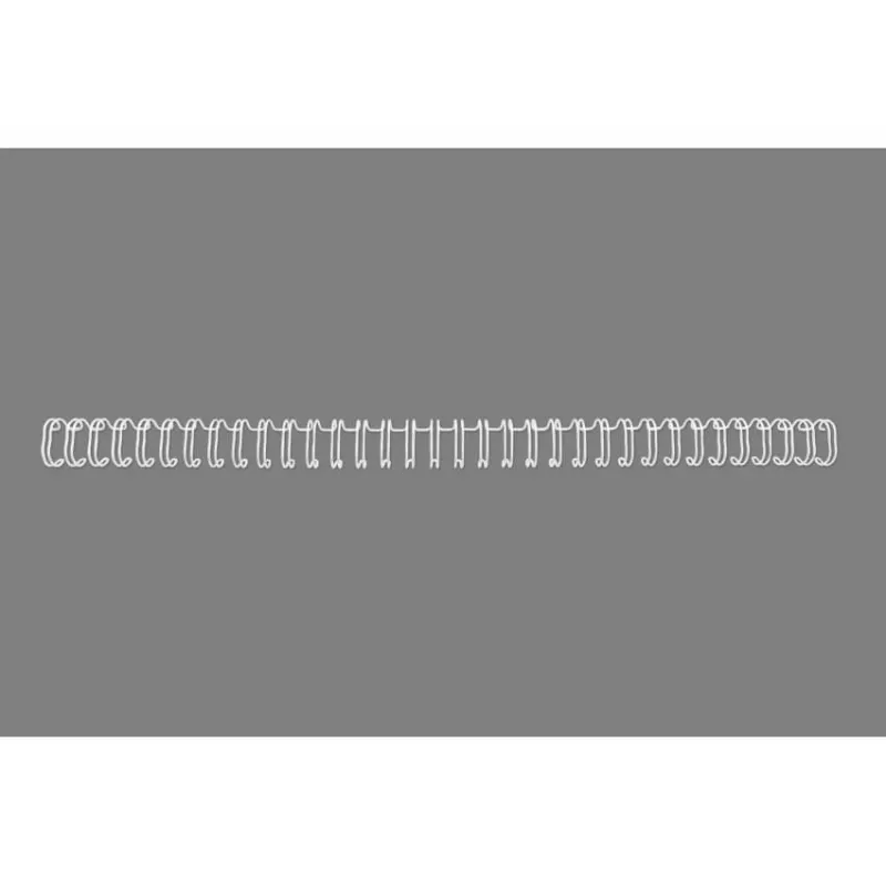 GBC vielinės įrišimo spiralės 3:1 NO5 8mm A4, balta, 3 lapai, metalas, A4, 8 mm, 202 mm