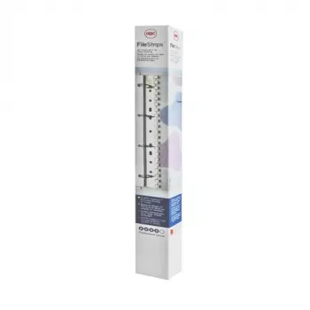 GBC SureBind PVC File Strips (100), baltos, A4