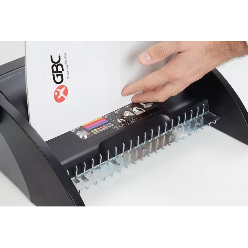GBC Binding Machine CombBind® C110, Segtuvas, Rankinis, 195 lapų, Juoda