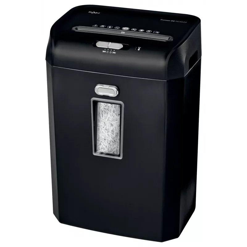 Rexel ProMax REX623 Cross Cut popieriaus smulkintuvas P4, kryžminis smulkinimas, 22 cm, 4 x 40 mm, 23 L, 222 lapai, 58 dB