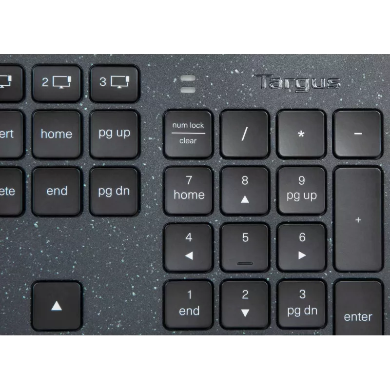 Targus Sustainable Energy Harvesting EcoSmart klaviatūra Universali Bluetooth QWERTZ Vokiška Juoda