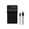 Duracell skaitmeninio fotoaparato akumuliatoriaus įkroviklis, USB, vidinis akumuliatoriaus įkroviklis, Canon NB-10L, juodas, 5 V, 5 V