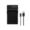 Duracell skaitmeninio fotoaparato akumuliatoriaus įkroviklis, USB, vidaus akumuliatoriaus įkroviklis, Nikon EN-EL9, juodas, 5 V, 5 V