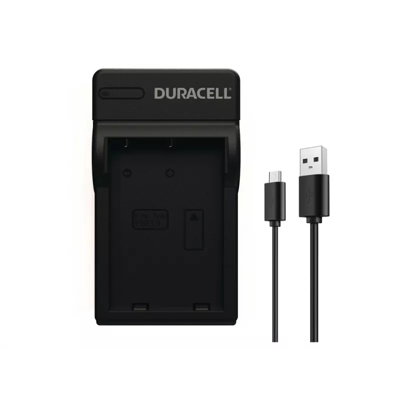 Duracell skaitmeninio fotoaparato akumuliatoriaus įkroviklis, USB, vidaus akumuliatoriaus įkroviklis, Nikon EN-EL9, juodas, 5 V, 5 V