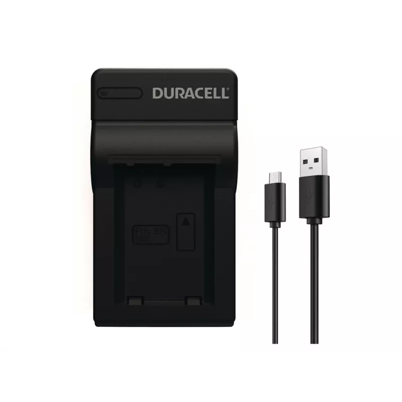 Duracell skaitmeninio fotoaparato baterijos įkroviklis, USB, vidaus akumuliatoriaus įkroviklis, Sony NP-FW50, juoda, 5 V, 5 V