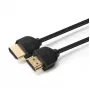 Microconnect 4K HDMI kabelis plonas 1m, 1 m, HDMI A tipo (standartinis), HDMI A tipo (standartinis), 4096 x 2160 pikselių, 3D, juodas