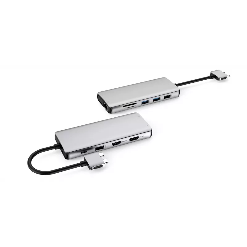eSTUFF ES623010 sąsajos šakotuvas USB 3.2 Gen 1 (3.1 Gen 1) Type-C 5000 Mbit/s aliuminis