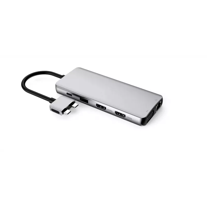 eSTUFF ES623010 sąsajos šakotuvas USB 3.2 Gen 1 (3.1 Gen 1) Type-C 5000 Mbit/s aliuminis