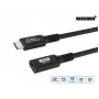 Microconnect USB3.2CC2EX USB laidas USB4 Gen 2x2 2 m USB C Juoda