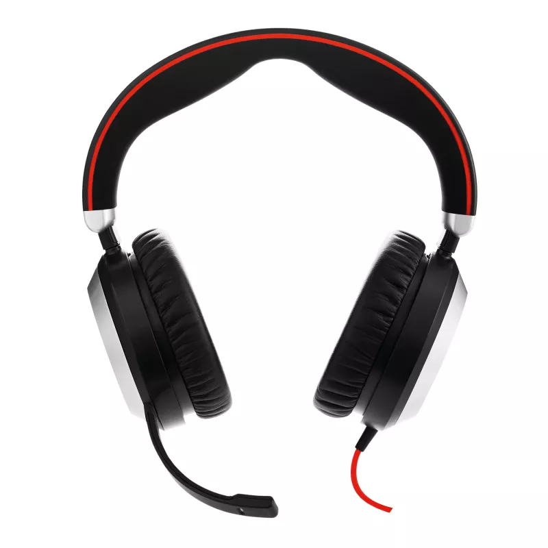 Jabra Evolve 80 MS Stereo, laidinis, biuras/skambučių centras, 646 g, ausinės, juoda