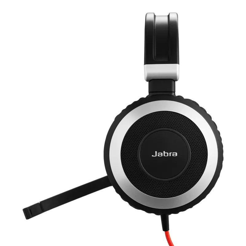 Jabra Evolve 80 MS Stereo, laidinis, biuras/skambučių centras, 646 g, ausinės, juoda