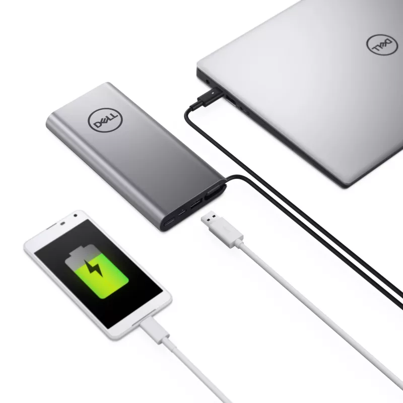 Nešiojama išorinė baterija Dell PW7018LC ličio jonų 1x USB-A išvestis sidabrinė