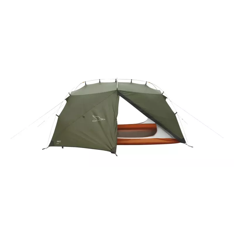 Kupolo/Iglo palapinė easy camp Rago 3 — 3 asmenų, tamsiai žalia, poliesterio išorinis sluoksnis ir dugnas, aliuminio lankai, 220×290 cm, 1,1 m aukščio