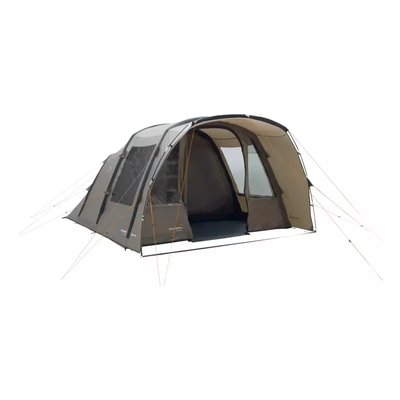 Tunelinė palapinė Easy Camp Brimnes 5 Air — 5 asmenims, 470×320×195 cm, poliesterio išorinis audeklas, polietileno dugnas, stiklo pluošto stiebai, atsparumas vandeniui 3 m