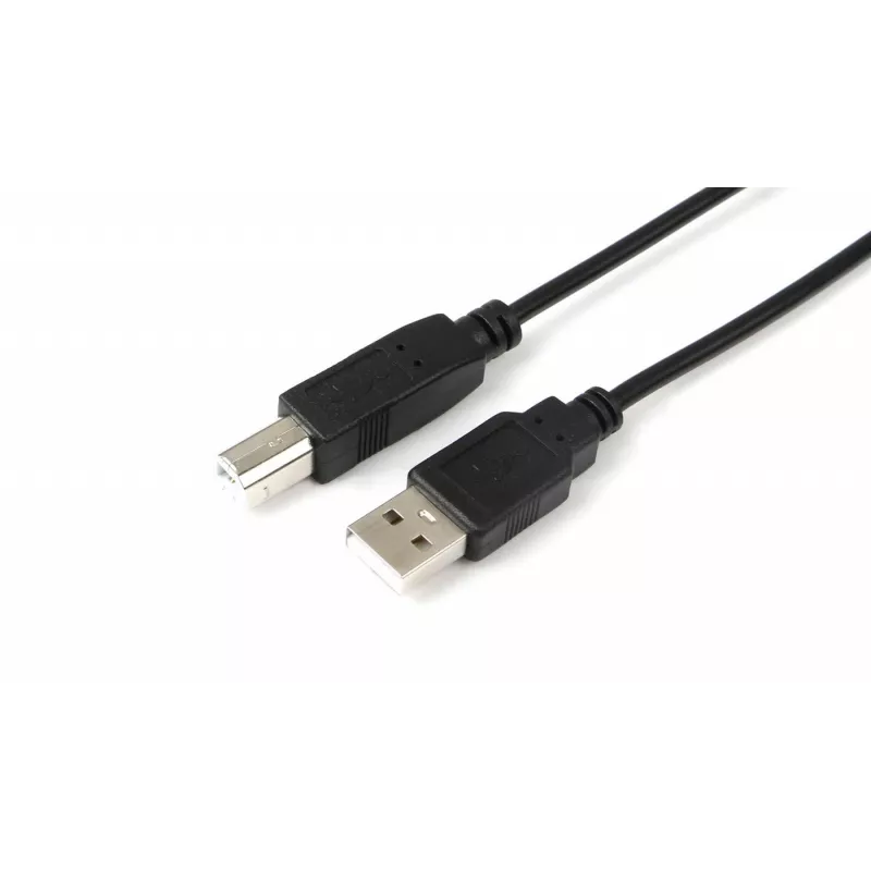 Microconnect USBAB05B USB kabelis USB 2.0 0,5 m USB A USB B Juodas