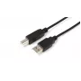 Microconnect USBAB05B USB kabelis USB 2.0 0,5 m USB A USB B Juodas