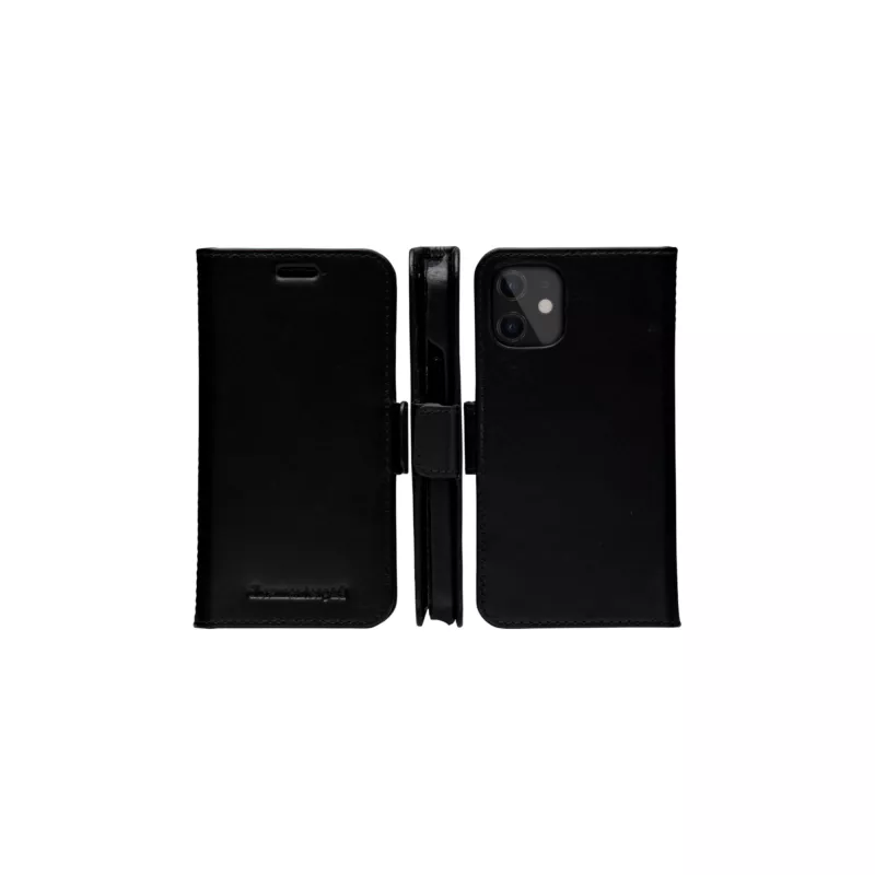 Piniginės tipo dėklas dbramante1928 Lynge, skirtas iPhone 12 mini 5,4 col. – juodas, 3 kortelių kišenės