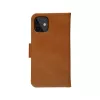 Dėklas-piniginė dbramante1928 Lynge, skirtas iPhone 12 mini (5,4 col.) – įdegio spalvos, 3 kortelių kišenės, stalinis stovas