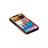 Dėklas-piniginė dbramante1928 Lynge, skirtas iPhone 12 mini (5,4 col.) – įdegio spalvos, 3 kortelių kišenės, stalinis stovas