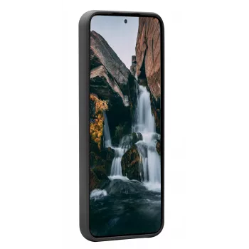 Telefono dėklas dbramante1928 Nuuk skirtas Samsung Galaxy S22, perdirbtas plastikas, tinka 6,1 colio ekranui, juoda