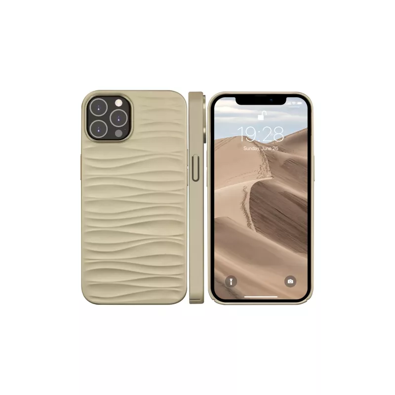 Apsauginis dėklas dbramante1928 Dune, skirtas iPhone 14 Pro Max, smėlio spalvos, tinka 6,7 colio (17 cm) ekranui