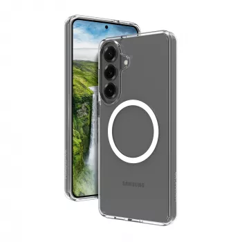 Telefono dėklas dbramante1928 Iceland Ultra D3O MAG, skirtas Samsung Galaxy S26+ — permatomas, plastikinis, tinka 6,7 colio ekranui