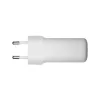 Sieninis įkroviklis d bramante re-charge Pro — 2× USB-C 25 W, 110–240 V, baltas