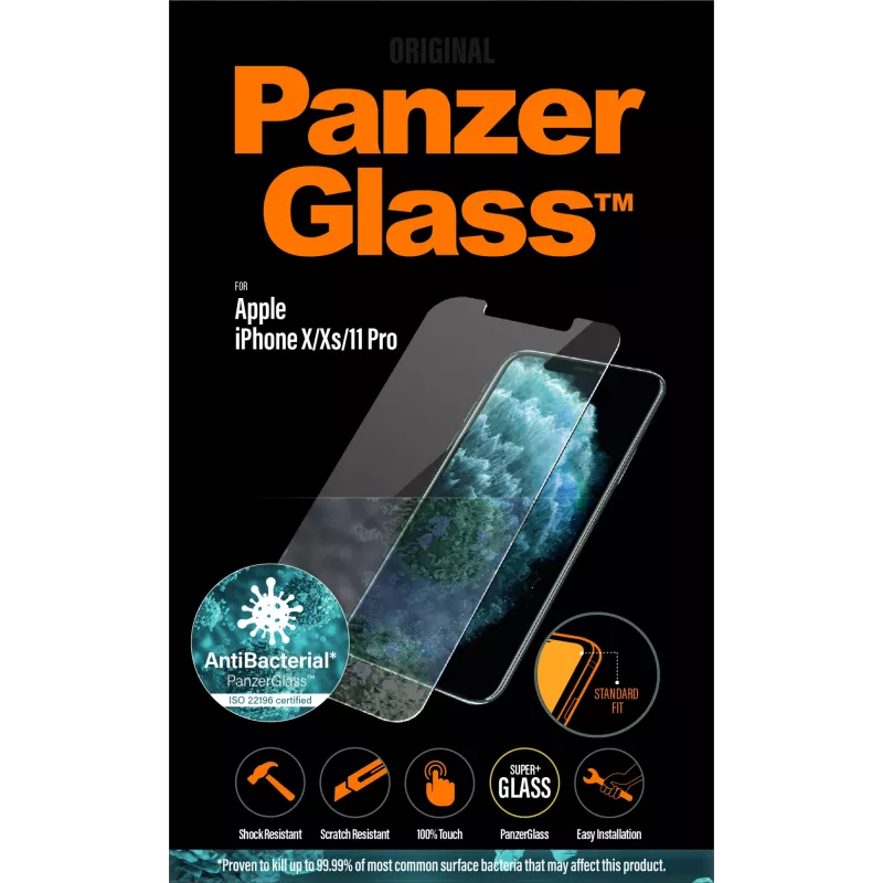 PanzerGlass ® Ekrano apsauga iPhone 11 Pro | Xs | X | Standard Fit