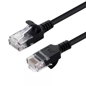 Microconnect V-UTP601S-plonas tinklo kabelis juodas 1 m Cat6 U/UTP (UTP)